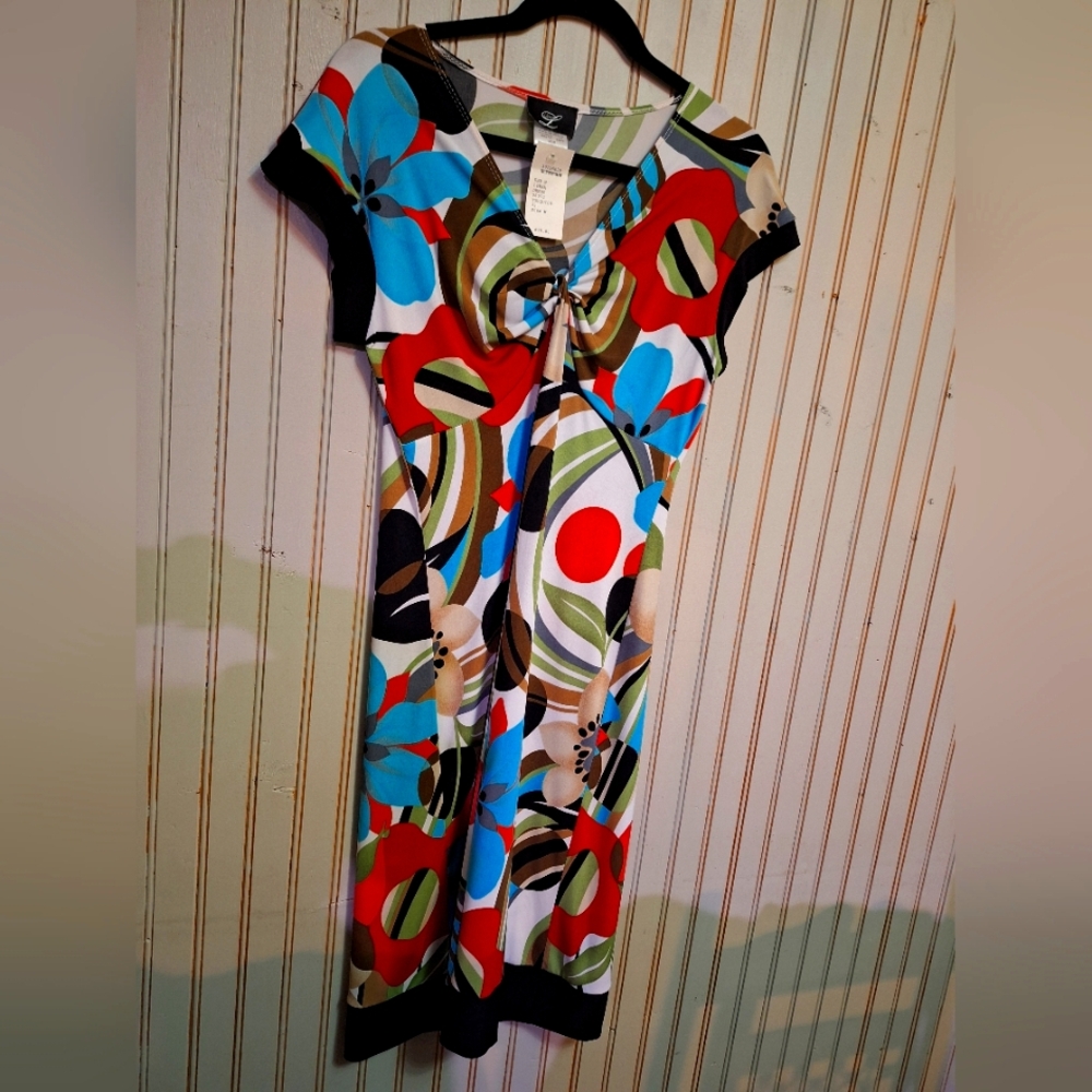 Colorful Floral Women's Dress